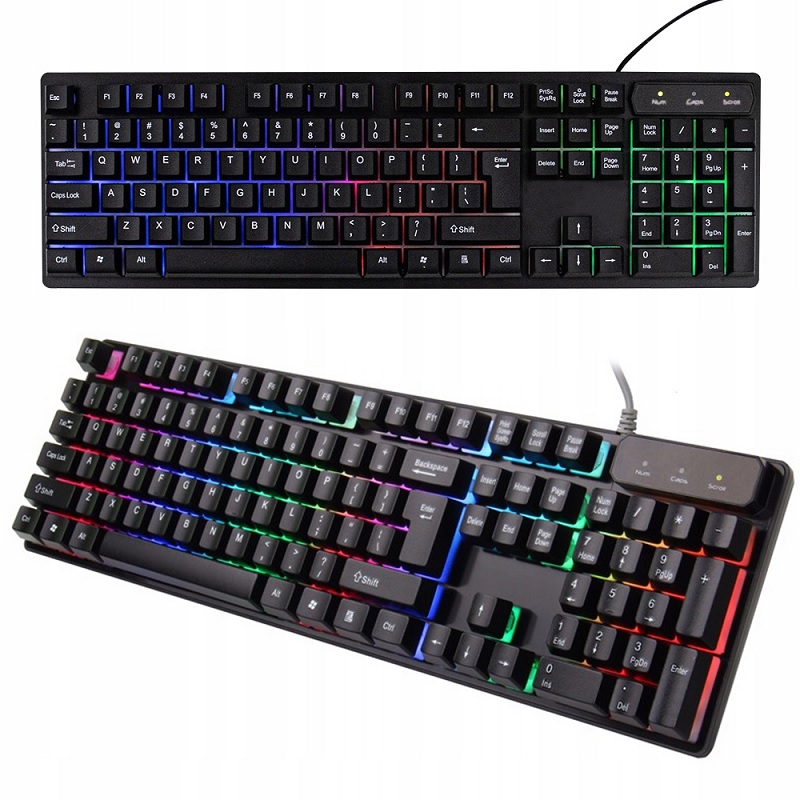 LED-Backlit Gaming Accessories Keyboard Play More Comfortable 